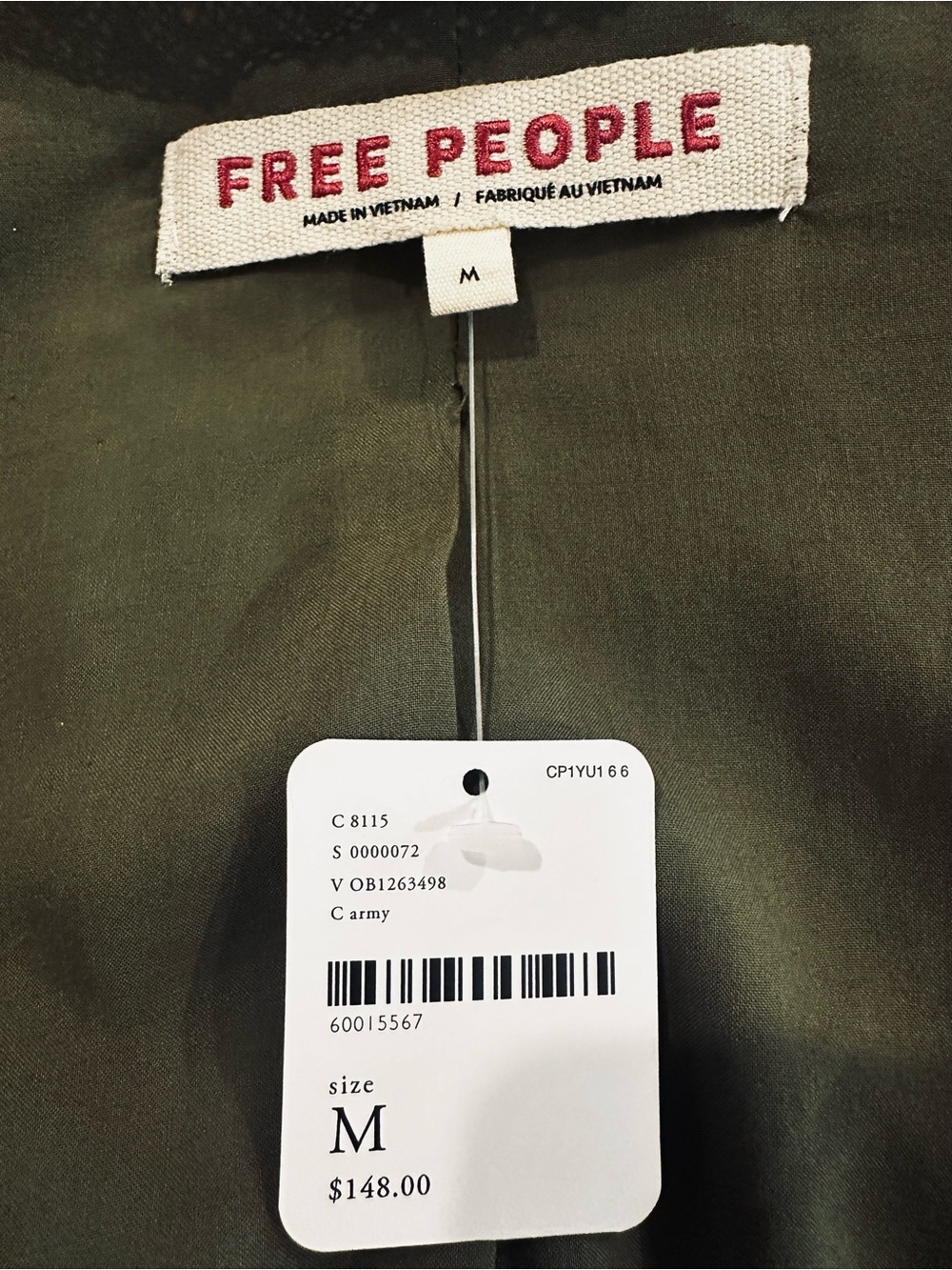 Free People Velvet Moss Bed Jacket - Picture 3 of 3